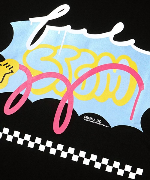 STIGMA（スティグマ）の「【STIGMA 】22 ボムオーバーサイズ ロングスリーブティーシャツ  / 22 BOMB OVERSIZED LONG SLEEVES T-SHIRTS（Tシャツ/カットソー・レディース・ブラック・MEDIUM/LARGE/X-LARGE）」の5枚目の写真