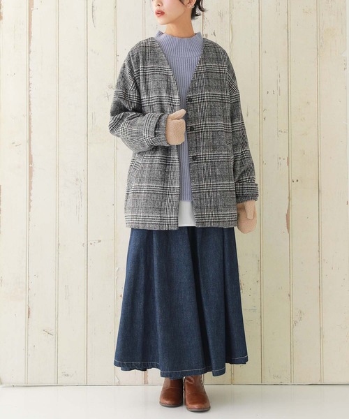 osharewalker（オシャレウォーカー）の「『ボアミトングローブ』（手袋・レディース・ベージュ/ブラック・FREE）」の6枚目の写真