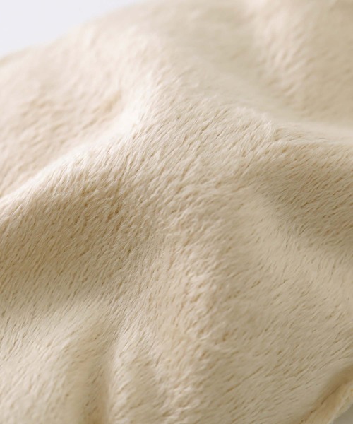 osharewalker（オシャレウォーカー）の「『ボアミトングローブ』（手袋・レディース・ベージュ/ブラック・FREE）」の11枚目の写真