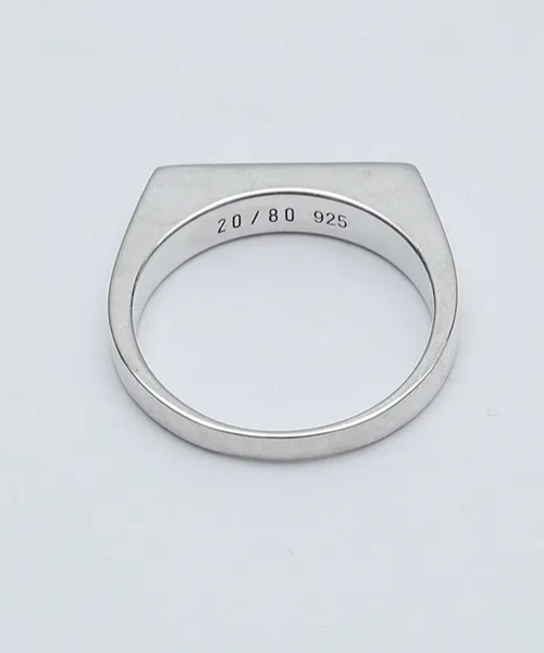 20/80（テゥエンティーエイティー）の「【20/80】トゥエンティーエイティー/SQUARE SIGNET RING（リング・メンズ・シルバー・F/11/17/19）」の4枚目の写真