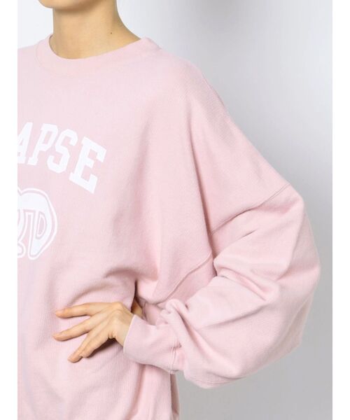 EMODA(エモダ)の「マークロゴオーバートップ(Tシャツ/カットソー・レディース・ピンク/ホワイト/ブラック/ブルー/グレー・FREE)」の20枚目の写真
