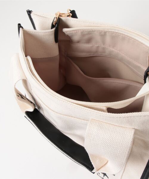 ALTROSE（アルトローズ）の「ロゴテープ パイピング キャンバス 2WAY トートバッグ  リリー（トートバッグ・レディース・ブラック/ブルー/ベージュ/ブラウン・FREE）」の7枚目の写真