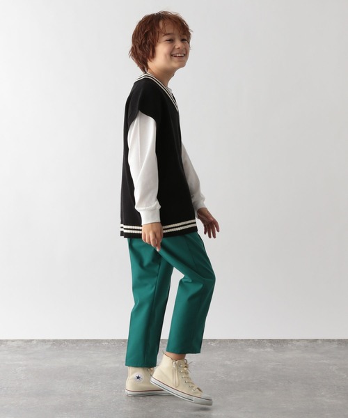 GLOBAL WORK（グローバルワーク）の「ラインニットベストセットプルオーバー/124975（その他トップス・キッズ・ブラック/グレー系その他2・150cm/110cm/130cm/140cm/160cm/100cm/120cm）」の5枚目の写真