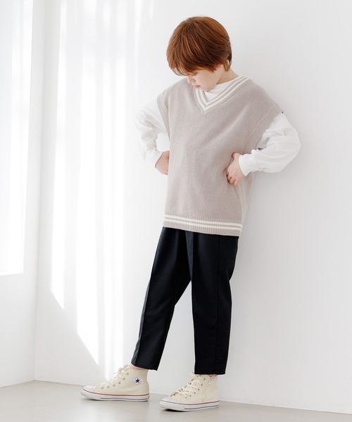 GLOBAL WORK（グローバルワーク）の「ラインニットベストセットプルオーバー/124975（その他トップス・キッズ・ブラック/グレー系その他2・150cm/110cm/130cm/140cm/160cm/100cm/120cm）」の11枚目の写真