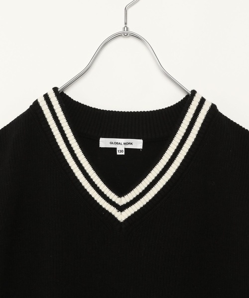 GLOBAL WORK（グローバルワーク）の「ラインニットベストセットプルオーバー/124975（その他トップス・キッズ・ブラック/グレー系その他2・150cm/110cm/130cm/140cm/160cm/100cm/120cm）」の21枚目の写真