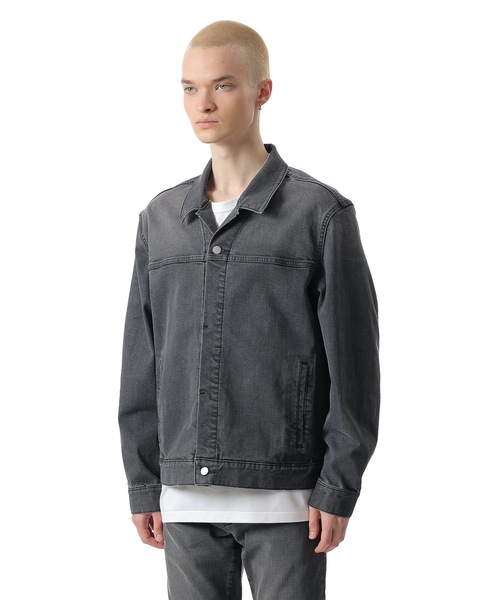 23SSアタッチメントスーピマコットンストレッチデニム3グレー41800円 23SSアタッチメントスーピマコットンストレッチデニム3グレー