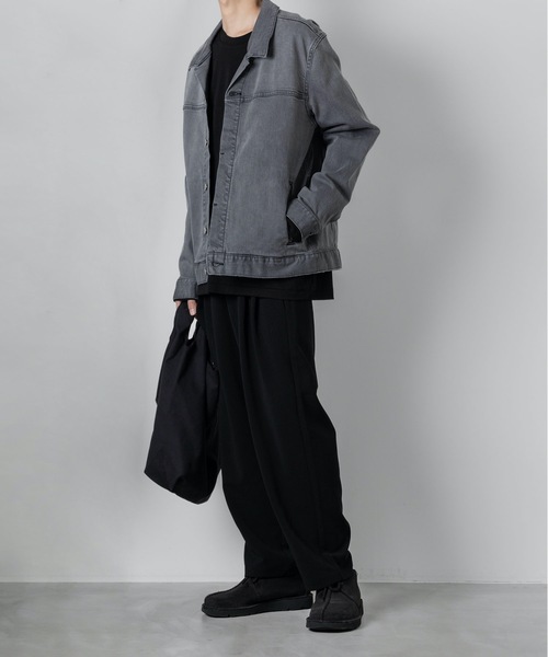 DT♪1NASTIE ストレッチコットンデニム風 ジャケット FAITH CONNEXION(フェイスコネクション) star jktスターモチーフ