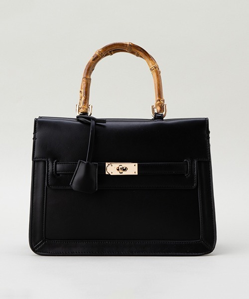 LE VERNIS(ル・ベルニ)の「LE VERNIS(ル・ベルニ)LOU BOSTON BAG(ショルダーバッグ・レディース・キャメル/ブラック・FREE)」の17枚目の写真