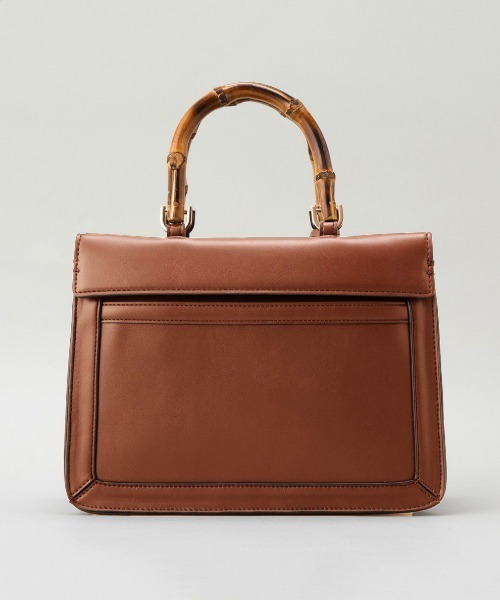 LE VERNIS(ル・ベルニ)の「LE VERNIS(ル・ベルニ)LOU BOSTON BAG(ショルダーバッグ・レディース・キャメル/ブラック・FREE)」の19枚目の写真