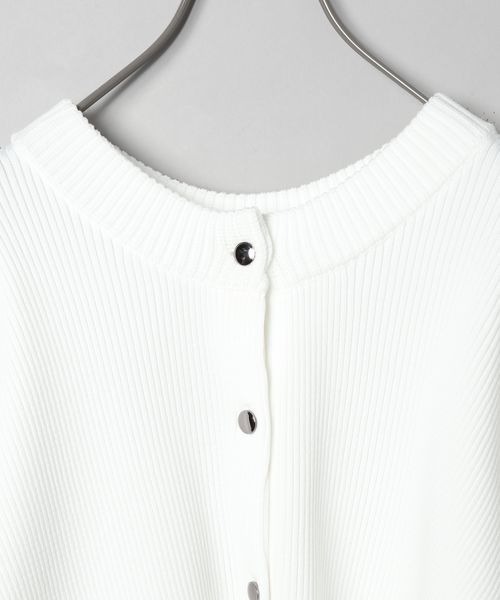 JEANASIS（ジーナシス）の「2WAYドルマンクルーカーディガン/190318（カーディガン/ボレロ・レディース・ホワイト/ブラック/オレンジ・FREE）」の14枚目の写真