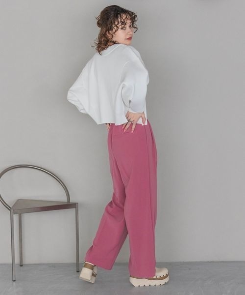 JEANASIS（ジーナシス）の「2WAYドルマンクルーカーディガン/190318（カーディガン/ボレロ・レディース・ホワイト/ブラック/オレンジ・FREE）」の19枚目の写真