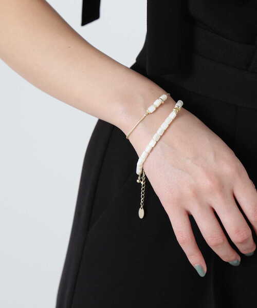 JILL by JILL STUART（ジルバイジルスチュアート）の「◇２連クリアストーンブレスレット（ブレスレット・レディース・ホワイト・FREE）」の10枚目の写真