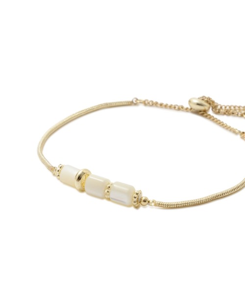 JILL by JILL STUART（ジルバイジルスチュアート）の「◇２連クリアストーンブレスレット（ブレスレット・レディース・ホワイト・FREE）」の2枚目の写真