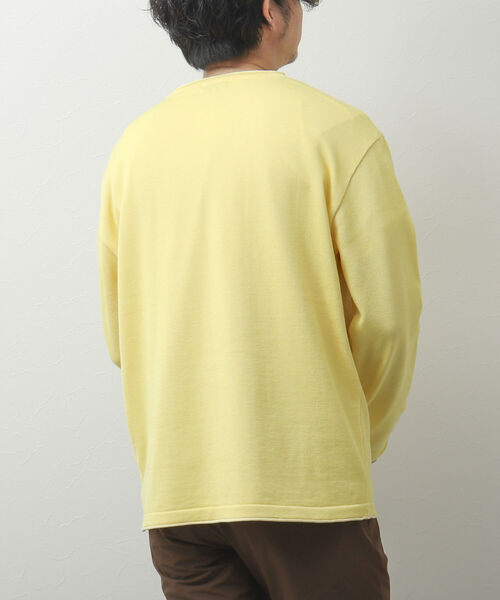 NOLLEY'S goodman(ノーリーズグッドマン)の「SIX FUNCTIONS 半袖Tシャツ付き プレーティング Vネックプルオーバーニット(ニット/セーター・メンズ・ロイヤルブルー/ベージュ/イエロー/グリーン/ネイビー/ベビーピンク・L/M/S)」の10枚目の写真