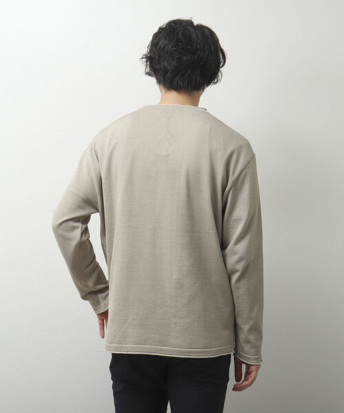 NOLLEY'S goodman(ノーリーズグッドマン)の「SIX FUNCTIONS 半袖Tシャツ付き プレーティング Vネックプルオーバーニット(ニット/セーター・メンズ・ロイヤルブルー/ベージュ/イエロー/グリーン/ネイビー/ベビーピンク・L/M/S)」の18枚目の写真