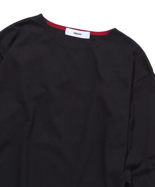 FIDELITY(フィデリティ)の「N/C BASQUE SHIRT / バスクシャツ(Tシャツ/カットソー・メンズ・オフホワイト/ダークグリーン/ブラック・MEDIUM/LARGE)」の4枚目の写真