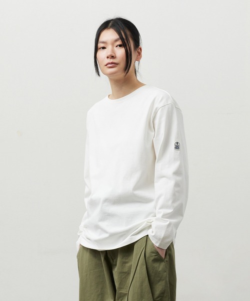 FIDELITY(フィデリティ)の「N/C BASQUE SHIRT / バスクシャツ(Tシャツ/カットソー・メンズ・オフホワイト/ダークグリーン/ブラック・MEDIUM/LARGE)」の11枚目の写真