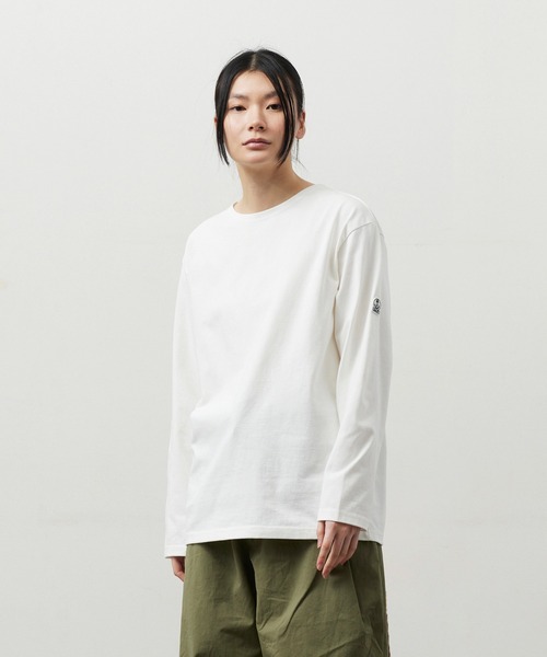 FIDELITY(フィデリティ)の「N/C BASQUE SHIRT / バスクシャツ(Tシャツ/カットソー・メンズ・オフホワイト/ダークグリーン/ブラック・MEDIUM/LARGE)」の12枚目の写真