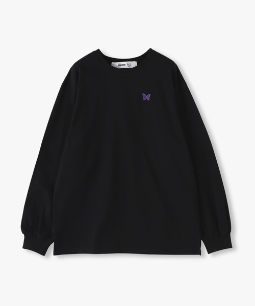 ANNA SUI NYC（アナ スイ エヌ ワイ シー）の「ANNA SUI NYC ベーシックロゴ刺繍ロンTEE（Tシャツ/カットソー・レディース・ブラック/パープル/ホワイト・M/L/XL）」の2枚目の写真