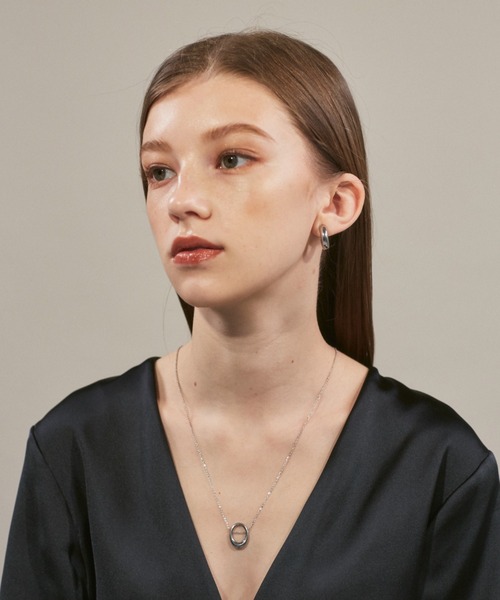 ciite' surgical stainless（シーテサージカルステンレス）の「【 金属アレルギー対応 】 オーバルモチーフネックレス サージカルステンレス 316L（ネックレス・レディース・シルバー/ゴールド・FREE）」の7枚目の写真