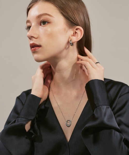 ciite' surgical stainless（シーテサージカルステンレス）の「【 金属アレルギー対応 】 オーバルモチーフネックレス サージカルステンレス 316L（ネックレス・レディース・シルバー/ゴールド・FREE）」の9枚目の写真