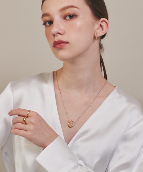 ciite' surgical stainless（シーテサージカルステンレス）の「【 金属アレルギー対応 】 オーバルモチーフネックレス サージカルステンレス 316L（ネックレス・レディース・シルバー/ゴールド・FREE）」の13枚目の写真