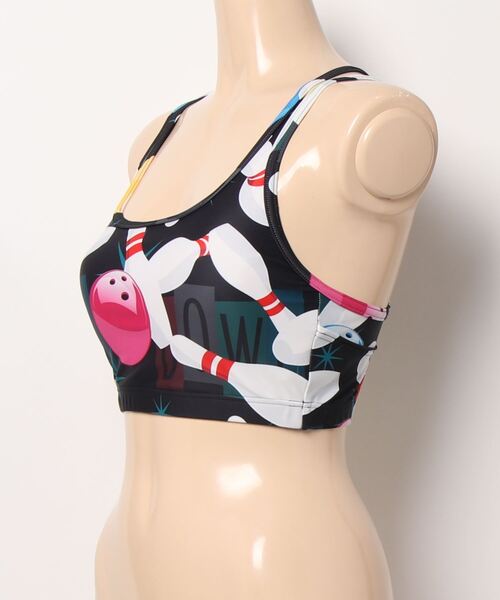 Loudmouth（ラウドマウス）の「【Loudmouth:ラウドマウス】レディースブラトップ（スポーツブラ・レディース・レッド/ライム/ホワイト×ブラック/ブラック×ホワイト/ライトブルー/ブラック/オレンジ・LARGE/MEDIUM/SMALL）」の8枚目の写真