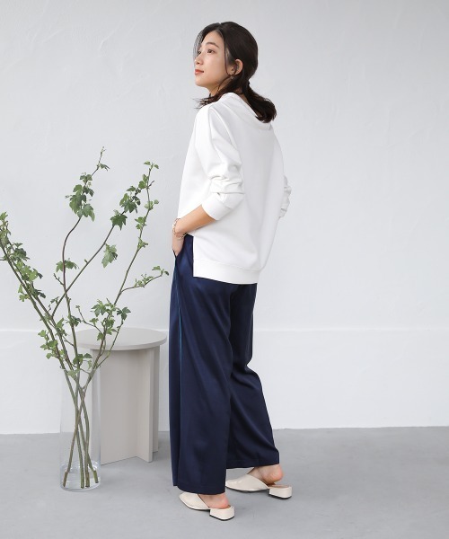 Bou Jeloud(ブージュルード)の「ラインカラーパンツ(その他パンツ・レディース・ネイビー/イエロー・38)」の21枚目の写真