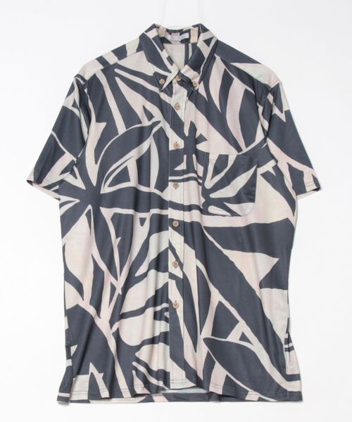 Maunaloa(マウナロア)の「【Maunaloa】Ocean Blue Bird ティアレタパMEN'Sシャツ(シャツ/ブラウス・メンズ・パープル/グリーン/ライトブルー/オレンジ/ブラック・L/M)」の2枚目の写真