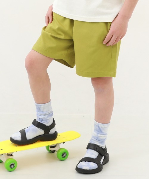 devirock（デビロック）の「よくばりストレッチ ツイル ハーフパンツ（その他パンツ・キッズ・ブラック/グレー系その他/ダークグリーン/ライトカーキ/パープル系その他/テラコッタ/ダークベージュ/チャコール/グリーン系6/ブルー系その他3/ピンクベージュ/パープル系その他2/ブルー系その他2/レッド系/グリーン系1・80ｃｍ/90cm/100cm/120cm/130cm/140cm/150cm/160cm/110cm）」の9枚目の写真