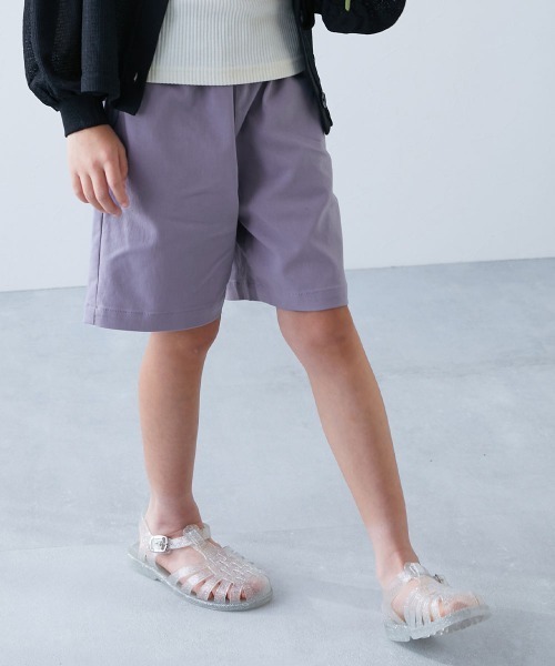 devirock（デビロック）の「よくばりストレッチ ツイル ハーフパンツ（その他パンツ・キッズ・ブラック/グレー系その他/ダークグリーン/ライトカーキ/パープル系その他/テラコッタ/ダークベージュ/チャコール/グリーン系6/ブルー系その他3/ピンクベージュ/パープル系その他2/ブルー系その他2/レッド系/グリーン系1・80ｃｍ/90cm/100cm/120cm/130cm/140cm/150cm/160cm/110cm）」の12枚目の写真