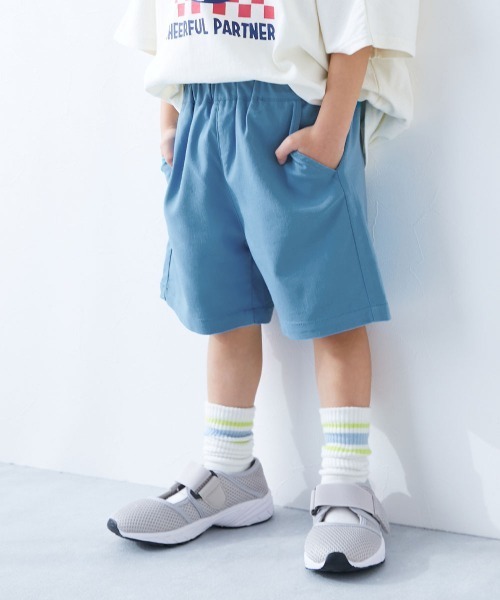 devirock（デビロック）の「よくばりストレッチ ツイル ハーフパンツ（その他パンツ・キッズ・ブラック/グレー系その他/ダークグリーン/ライトカーキ/パープル系その他/テラコッタ/ダークベージュ/チャコール/グリーン系6/ブルー系その他3/ピンクベージュ/パープル系その他2/ブルー系その他2/レッド系/グリーン系1・80ｃｍ/90cm/100cm/120cm/130cm/140cm/150cm/160cm/110cm）」の10枚目の写真