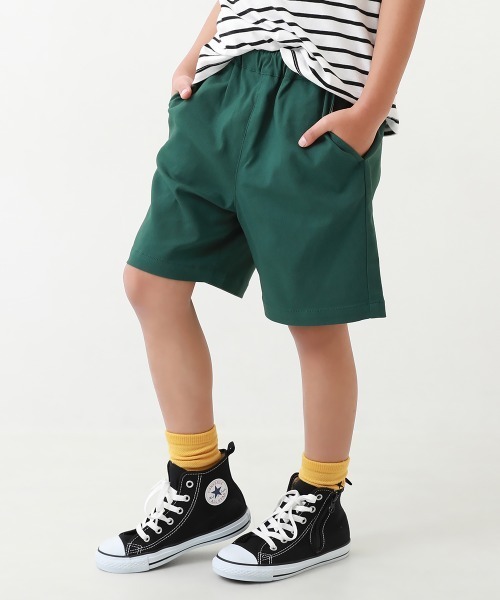 devirock（デビロック）の「よくばりストレッチ ツイル ハーフパンツ（その他パンツ・キッズ・ブラック/グレー系その他/ダークグリーン/ライトカーキ/パープル系その他/テラコッタ/ダークベージュ/チャコール/グリーン系6/ブルー系その他3/ピンクベージュ/パープル系その他2/ブルー系その他2/レッド系/グリーン系1・80ｃｍ/90cm/100cm/120cm/130cm/140cm/150cm/160cm/110cm）」の6枚目の写真