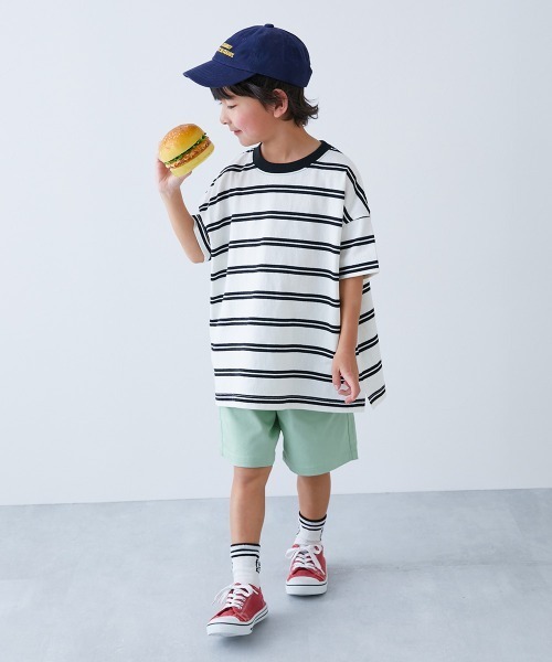 devirock（デビロック）の「よくばりストレッチ ツイル ハーフパンツ（その他パンツ・キッズ・ブラック/グレー系その他/ダークグリーン/ライトカーキ/パープル系その他/テラコッタ/ダークベージュ/チャコール/グリーン系6/ブルー系その他3/ピンクベージュ/パープル系その他2/ブルー系その他2/レッド系/グリーン系1・80ｃｍ/90cm/100cm/120cm/130cm/140cm/150cm/160cm/110cm）」の18枚目の写真