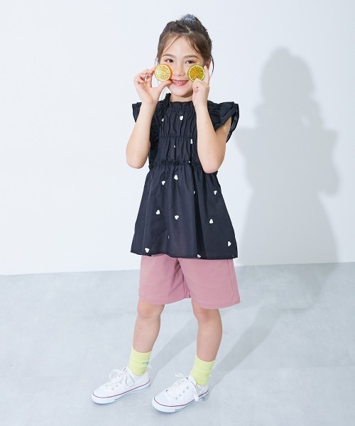 devirock（デビロック）の「よくばりストレッチ ツイル ハーフパンツ（その他パンツ・キッズ・ブラック/グレー系その他/ダークグリーン/ライトカーキ/パープル系その他/テラコッタ/ダークベージュ/チャコール/グリーン系6/ブルー系その他3/ピンクベージュ/パープル系その他2/ブルー系その他2/レッド系/グリーン系1・80ｃｍ/90cm/100cm/120cm/130cm/140cm/150cm/160cm/110cm）」の19枚目の写真