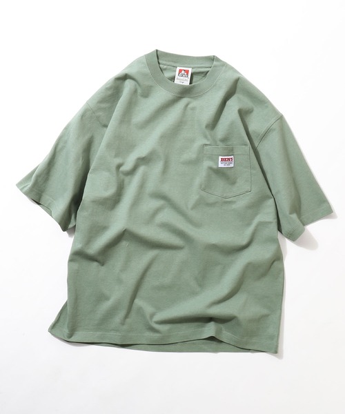 BEN DAVIS（ベンデイビス）の「【別注】【BEN DAVIS】 ピスネーム ポケット 半袖Tシャツ（Tシャツ/カットソー・メンズ・ホワイト/グリーン/アクア/イエロー/ブラック/オートミール/ブルー/チャコール/グリーン系/パープル/ネイビー/ミックスグレー/オレンジ/マスタード/グリーン系その他2/ホワイト系/ワイン/ブラウン/ネイビー系・MEDIUM/LARGE/SMALL/X-LARGE）」の10枚目の写真