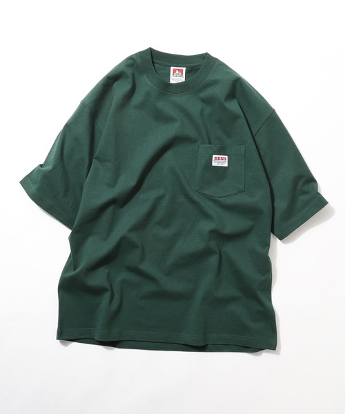 BEN DAVIS（ベンデイビス）の「【別注】【BEN DAVIS】 ピスネーム ポケット 半袖Tシャツ（Tシャツ/カットソー・メンズ・ホワイト/グリーン/アクア/イエロー/ブラック/オートミール/ブルー/チャコール/グリーン系/パープル/ネイビー/ミックスグレー/オレンジ/マスタード/グリーン系その他2/ホワイト系/ワイン/ブラウン/ネイビー系・MEDIUM/LARGE/SMALL/X-LARGE）」の8枚目の写真