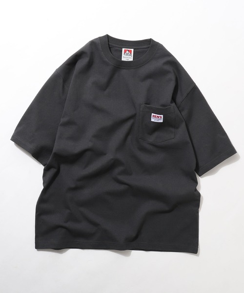BEN DAVIS（ベンデイビス）の「【別注】【BEN DAVIS】 ピスネーム ポケット 半袖Tシャツ（Tシャツ/カットソー・メンズ・ホワイト/グリーン/アクア/イエロー/ブラック/オートミール/ブルー/チャコール/グリーン系/パープル/ネイビー/ミックスグレー/オレンジ/マスタード/グリーン系その他2/ホワイト系/ワイン/ブラウン/ネイビー系・MEDIUM/LARGE/SMALL/X-LARGE）」の5枚目の写真