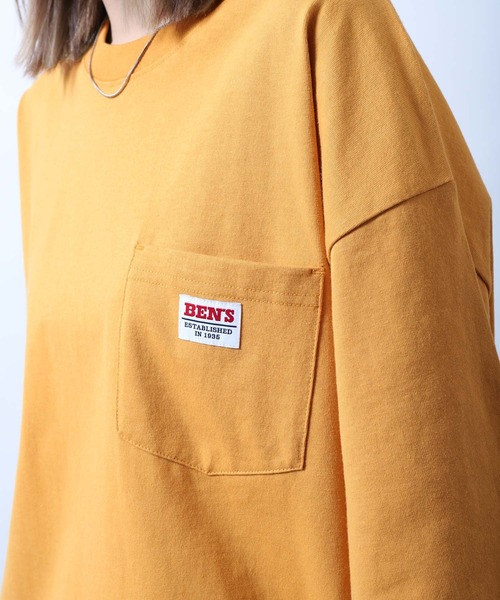 BEN DAVIS（ベンデイビス）の「【別注】【BEN DAVIS】 ピスネーム ポケット 半袖Tシャツ（Tシャツ/カットソー・メンズ・ホワイト/グリーン/アクア/イエロー/ブラック/オートミール/ブルー/チャコール/グリーン系/パープル/ネイビー/ミックスグレー/オレンジ/マスタード/グリーン系その他2/ホワイト系/ワイン/ブラウン/ネイビー系・MEDIUM/LARGE/SMALL/X-LARGE）」の20枚目の写真