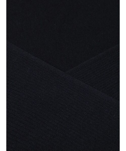 GYDA（ジェイダ）の「リブカシュクールニットTOPS（ニット/セーター・レディース・ブラック/オフホワイト・FREE）」の4枚目の写真