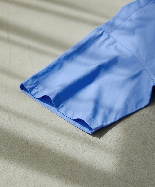 MONO-MART（モノマート）の「ワイドリラックスレギュラーカラーS/Sシャツ（シャツ/ブラウス・メンズ・ブラック/ブルー/ベージュ/ホワイト/ライトグレー/ブルー系/ベージュ系/グリーン系/ブラック系1/チャコールグレー/グレー系1/ブルー系2・L/M）」の21枚目の写真