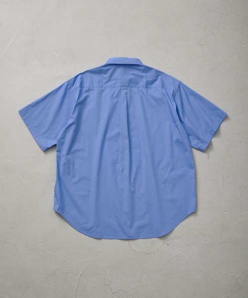 MHL　日本製　スモールカラーシャツ　ボックスシルエット　サイズ2　綿　美品 バンドカラー ハイストレッチ L/S オックスフォード シャツ MONO