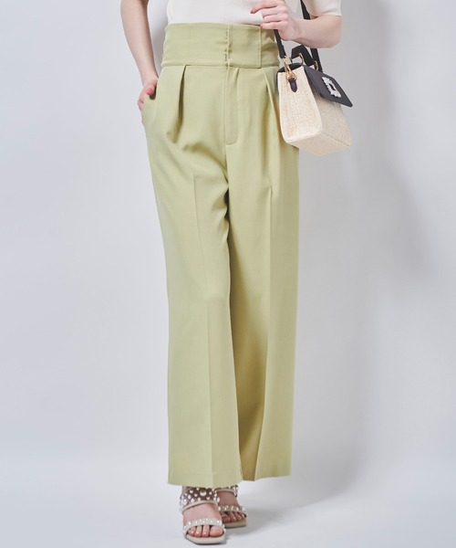 31 Sons de mode（トランテアン　ソン　ドゥ　モード）の「クロスベルトワイドパンツ（その他パンツ・レディース・ブラック/ピンク/ライトグリーン・36/38）」の13枚目の写真