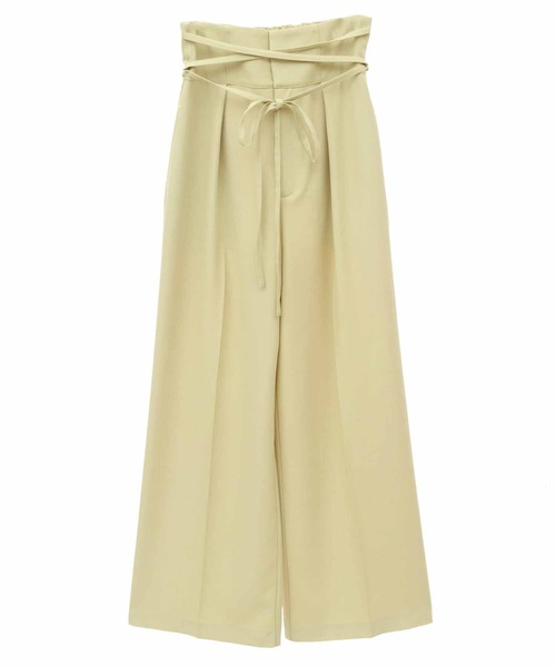 31 Sons de mode（トランテアン　ソン　ドゥ　モード）の「クロスベルトワイドパンツ（その他パンツ・レディース・ブラック/ピンク/ライトグリーン・36/38）」の6枚目の写真