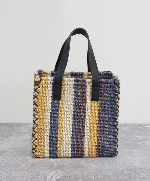 POMTATA（ポンタタ）の「【POMTATA/ポンタタ】STR TOTE M（かごバッグ・レディース・パープル系その他4/グリーン系その他3・FREE）」の7枚目の写真