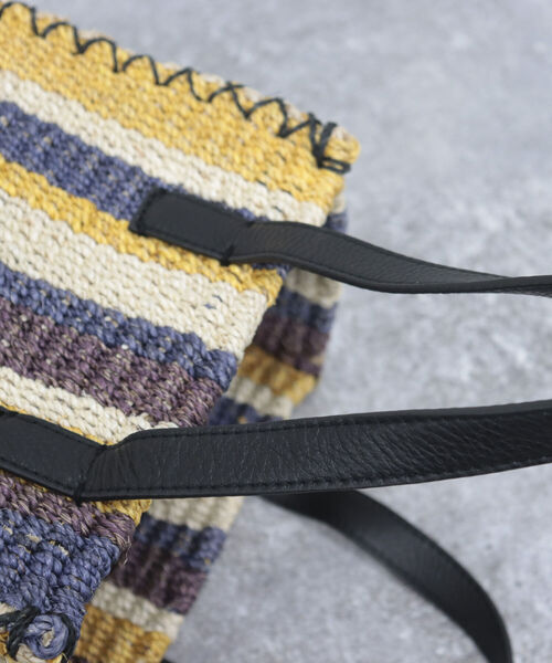 POMTATA（ポンタタ）の「【POMTATA/ポンタタ】STR TOTE M（かごバッグ・レディース・パープル系その他4/グリーン系その他3・FREE）」の12枚目の写真