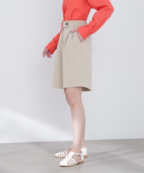 N.（N. Natural Beauty Basic）（エヌエヌナチュラルビューティーベーシック）の「◆２タックショートパンツ（その他パンツ・レディース・ベージュ/ブラック・MEDIUM）」の12枚目の写真