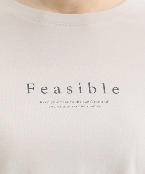 Honeys(ハニーズ)の「汗シミ軽減ロゴTシャツ(Tシャツ/カットソー・レディース・オフホワイト/ピンク/ブラック/グレイッシュベージュ/ミント・S/M/L/LL)」の20枚目の写真