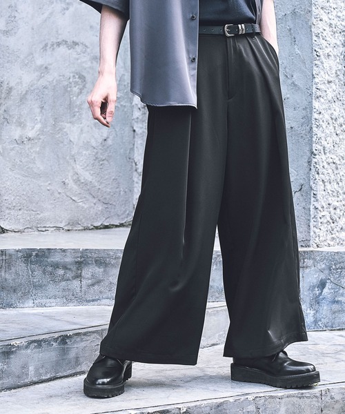 RAGEBLUE（レイジブルー）の「【WEB限定】Luxury + easy/ super wide flare slacks pants/ラグイージー/スーパーワイドフレアスラックスパンツ（スラックス・メンズ・ブラック/ライトグレー/ブラウン/ダークグレー・SMALL/MEDIUM/LARGE）」の18枚目の写真
