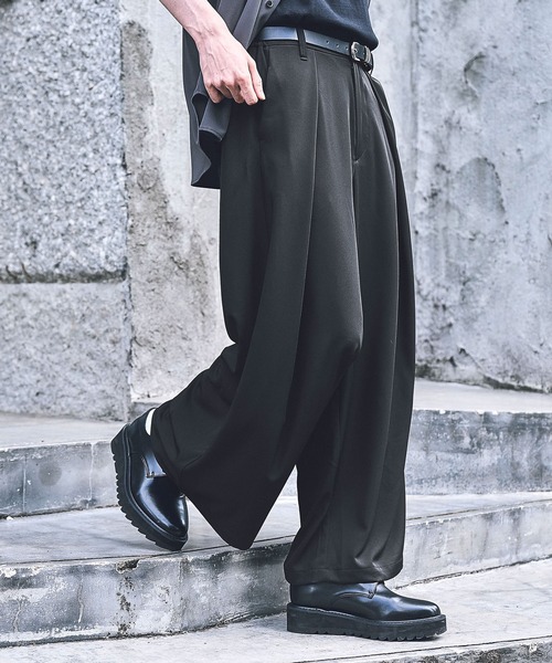 RAGEBLUE（レイジブルー）の「【WEB限定】Luxury + easy/ super wide flare slacks pants/ラグイージー/スーパーワイドフレアスラックスパンツ（スラックス・メンズ・ブラック/ライトグレー/ブラウン/ダークグレー・SMALL/MEDIUM/LARGE）」の21枚目の写真